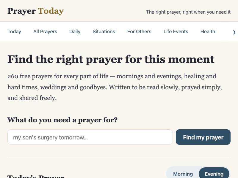 Prayer for Today screenshot